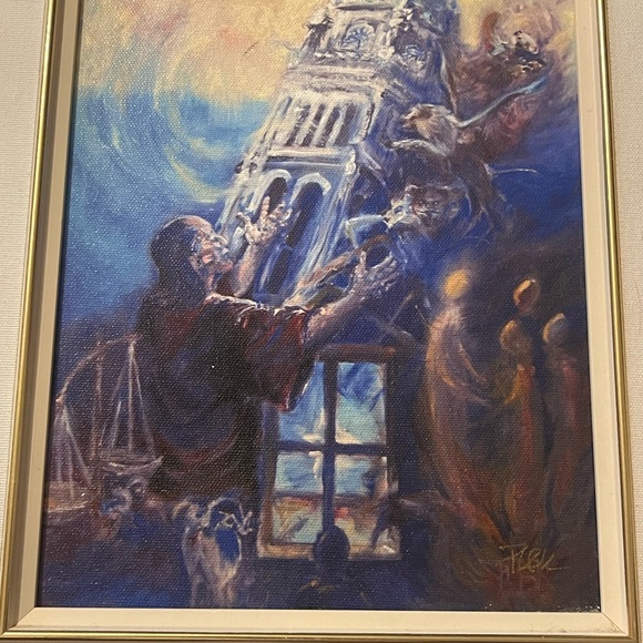 Patricia Kingsley Signed printed canvas “DANIEL” Religious painting 12 Prophets - Picture 12 of 15